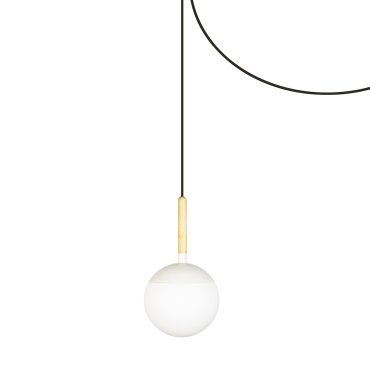 Faro Mine - lampe suspendue - Ø 18,5 x 35 cm - blanc mat - plastique