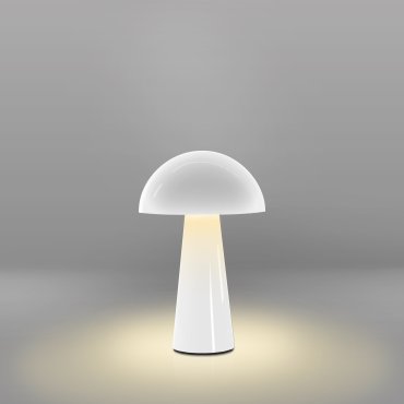 Century Italia Coco - lampe de table d'extérieur sans fil avec station de charge - Ø 16 x 25,5 cm - 1,5W LED dimmable inclus - IP44 - blanc