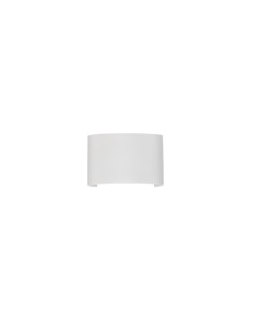 Nova Luce Duomo - applique murale extérieure - 12 x 8 x 3,7 cm -  5W LED inclus - IP54 - blanc sablé
