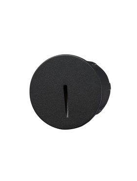 Nova Luce Aizen - applique encastrée - Ø 7 x 6,5 cm - 3W LED inclus - IP54 - anthracite foncé