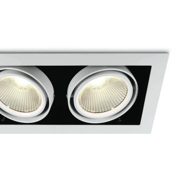 ONE Light COB Box Type Shop - spot à encastrer - 350 x 185 mm, 320 x 160 mm taille d'encastrement - 2 x 30W LED inclus - blanc