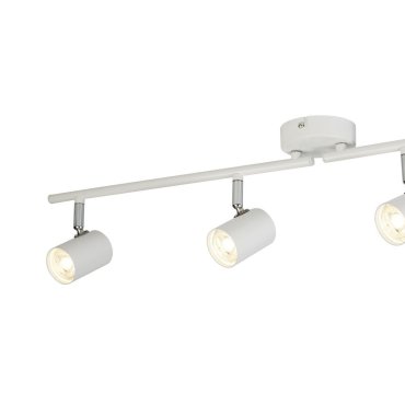 Searchlight Rollo - spot en saillie 4L - 77 x 9 x 13 cm - 4 x 4W LED dimmable inclus - blanc