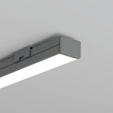Klus Siler - profilé LED - 1,6 x 1,2 cm - argent anodisé - longueur 200 cm