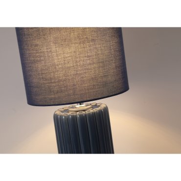 Searchlight Groove - lampe à poser - Ø 22 x 51 cm - bleu marine