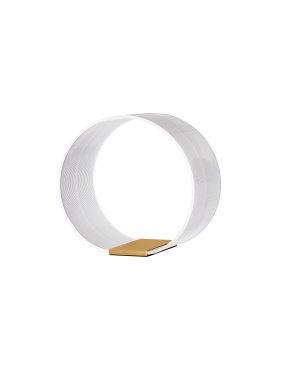 Nova Luce Valentin - lampe de table avec interrupteur sur câble - Ø 28 x 27,6 cm - 14W dimmable LED inclus - laiton doré
