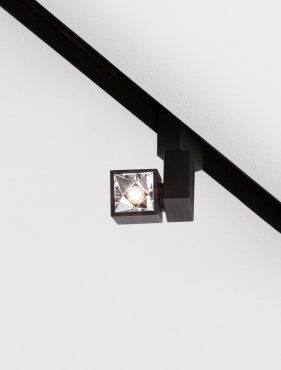 Nova Luce Buxton L - luminaire sur rail magnétique - 3,6 x 5,7 x 10,5 - 2,5W LED inclus - noir