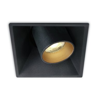 ONE Light Cylindres COB encastrés - spot encastré - 91 x 91 mm, 85 x 85 mm taille d'encastrement -11W LED inclus - noir