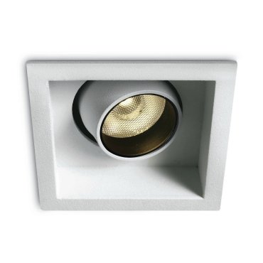 ONE Light Moving Inner Cylinder - spot à encastrer - 62 x 62 mm, 58 x 58 mm taille d'encastrement - 6W LED dimmable inclus - blanc