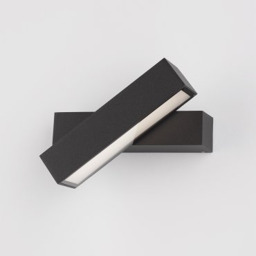 Nova Luce Ziri - applique murale extérieure - 18 x 4 x 11,6 cm - 10W LED inclus - IP65 - anthracite foncé