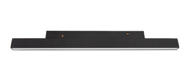 Nova Luce Ultra Slim - luminaire sur rail - 30 x 3,4 cm - 15W DALI LED dimmable inclus - couleur de lumière blanc chaud - noir