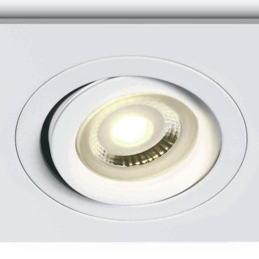 ONE Light Dual Ring GU10 - spot encastré - 94 x 94 mm, Ø 80 mm encastrable - blanc