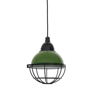 Faro Claire - lampe suspendue - Ø 16,5 x 14 cm - vert brillant