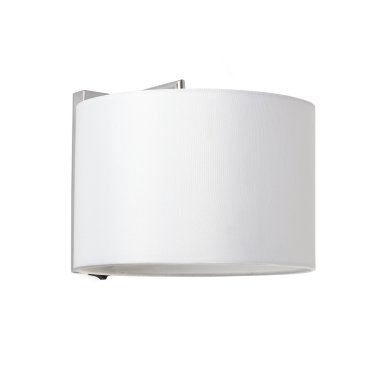 Faro Sahara - applique murale avec interrupteur - 20 x 25 x 21 cm - blanc et chrome