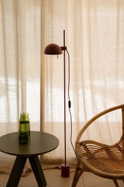 Faro Matilda - lampadaire - 19,6 x 10 x 132 cm - rouge grenat