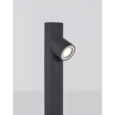 Nova Luce Ramo - poteau de jardin - 14,6 x 8 x 60 cm - IP65 - gris foncé