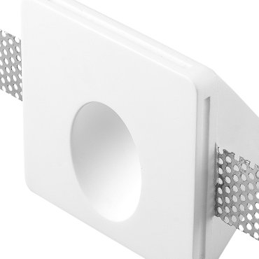 Nova Luce Cirocco - applique encastrée - 10 x 10 cm - 1W LED inclus - crépi blanc