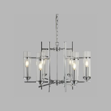 Searchlight Milo - lustre - Ø 60 x 92 cm - chrome