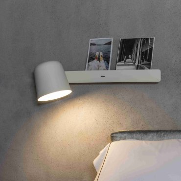 Faro Tila - applique murale avec interrupteur - 46 x 18 x 14,5 cm - blanc mat