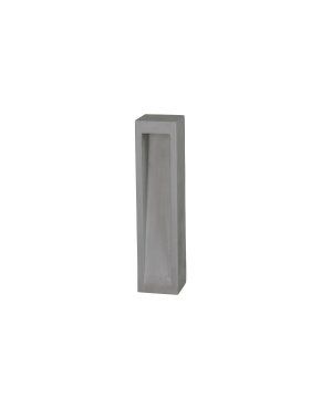 Nova Luce Barco - lampe de jardin - 12 x 60 x 12 cm - 6W LED inclus - IP65 - gris