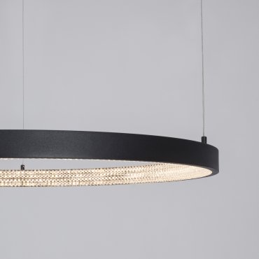 Nova Luce Preston - lampe suspendue - Ø 80 x 120 cm - 50W LED dimmable inclus - sand black
