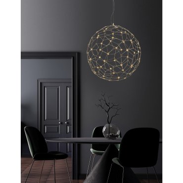 Nova Luce Sole - lampe suspendue - Ø 80 x 330 cm - 21,6W LED inclus - or