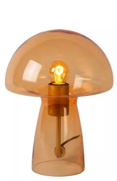 Lucide Fungo - lampe à poser - Ø 23 x 28 cm - orange