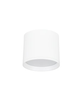 Nova Luce Ziaza - plafonnier - Ø 10 x 8,6 cm - 10W LED inclus - blanc sablé