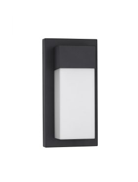 Nova Luce Leto - applique murale extérieure - 14,5 x 29 x 10,2 cm - 18W LED inclus - IP65 - noir sablé
