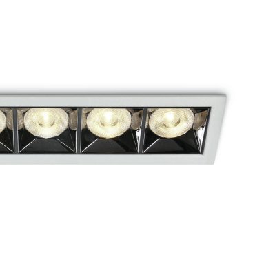 ONE Light Mirror Square Boxes - spot encastré - 207 x 54 mm, 200 x 45 mm taille d'encastrement - 20W LED inclus - blanc
