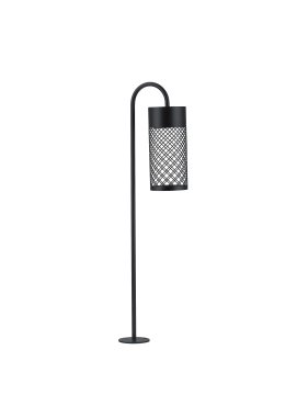 Nova Luce Motley - lampe de jardin - Ø 10 x 70 x 18,5 cm - 9W LED inclus - IP65 - noir sablé