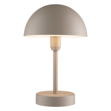 Nordlux Ellen To-Go - lampe de table extérieure sans fil avec station de charge - Ø 16 x 25 cm - 3 niveaux de gradation - 2,8W LED inclus - IP44 - beige