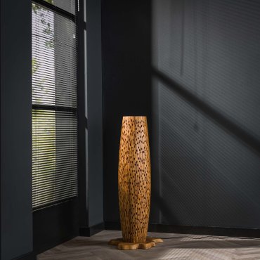 Vico S Bars - lampadaire - Ø 40 x 104 cm - brun clair