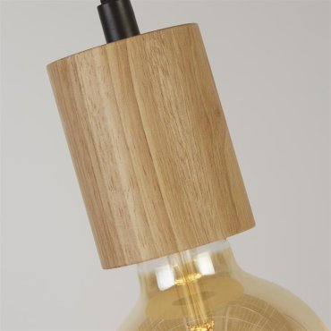 Searchlight Spinny - lampe suspendue - Ø 28 x 200 cm - noir mat