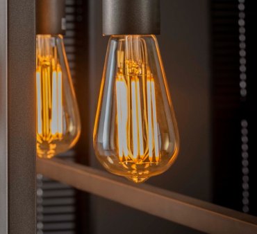 Ampoule LED à filament goutte d'eau dimmable - E27 - 6W - 2100K
