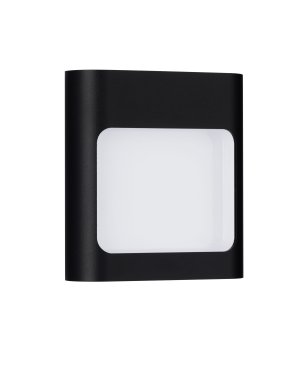 Nova Luce Tall - applique murale extérieure - 12,5 x 13,5 x 4 cm - 9W LED inclus - IP54 - noir sablé