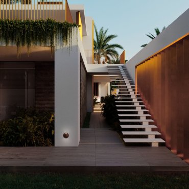 Nova Luce Passo - applique murale extérieure - Ø 12 x 4 cm - 4W LED inclus - IP65 - corten