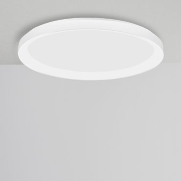 Nova Luce Pertino - plafonnier - Ø 58 x 6 cm - 48W LED dimmable inclus - blanc sable