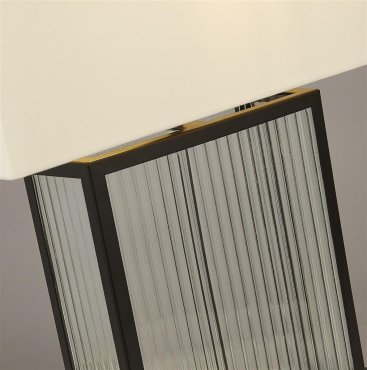 Searchlight Clarendon - lampe à poser - 40 x 53 cm - noir et blanc