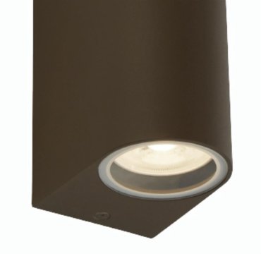 Searchlight Eiffel - lampe murale extérieure - 7 x 15 cm - IP44 - brun rustique