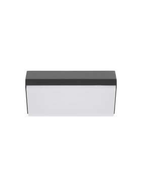 Nova Luce Zenon - applique murale extérieure - 18 x 9 x 7,5 cm - 10W LED inclus - IP65 - anthracite foncé