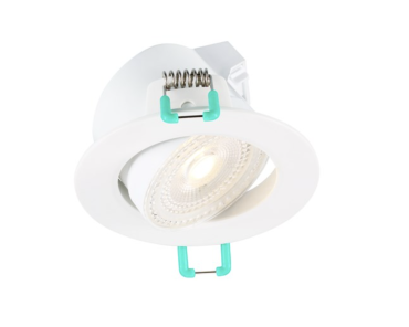 Sylvania Start Eco Spot - spot encastré - Ø 87 mm, 74 mm encastré - 5W LED inclus - IP44 - blanc