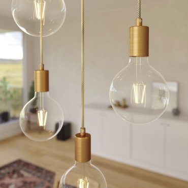 Creative Cables - lampe suspendue 7L - 67,5 x 130 cm - noir