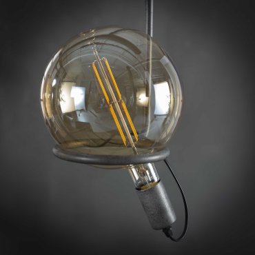 Vico Lampe à filament LED dimmable - Ø 20 x 28 cm - E27 - 8W - 2100K - ambre
