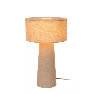 Lucide Leeroy - lampe à poser - Ø 30 x 50 cm - taupe