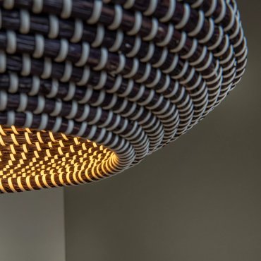 Lucide Maduka - lampe suspendue - Ø 47 x 127,5 cm - noir