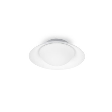 Faro Side - plafonnier - Ø 20 x 9 cm - blanc mat