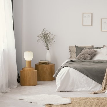 Searchlight Ella - lampe à poser - Ø 15 x 25 cm - opale et marron