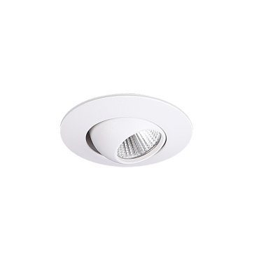 Maxlight Yuca Round Tilted - spot encastré 1L - Ø 55 mm, Ø 45 mm taille d'encastrement - 3W LED inclus - blanc