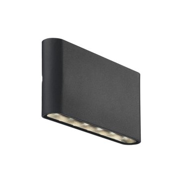 Nordlux Kinver - applique murale extérieure - 17,5 x 9 x 3 cm - 2 x 6W LED inclus - IP54 - noir