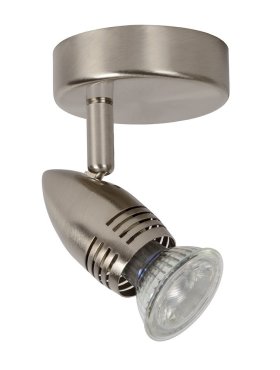 Lucide Caro 1 - spot en saillie - 9 x 13 x 9 cm - 5W LED inclus - chrome satiné